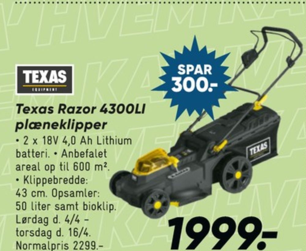 Texas, Plæneklipper