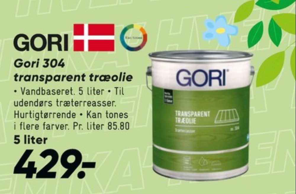 Gori, Træolie