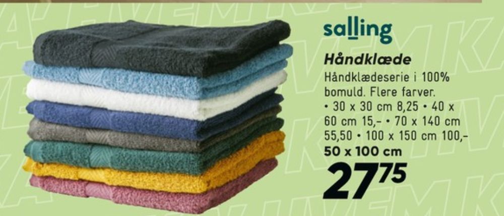 Salling, Håndklæde