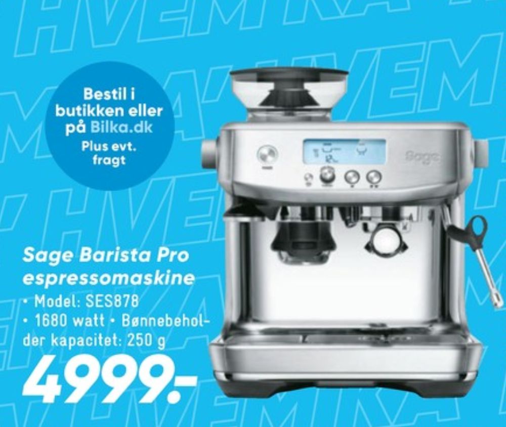 Sage, Espressomaskine