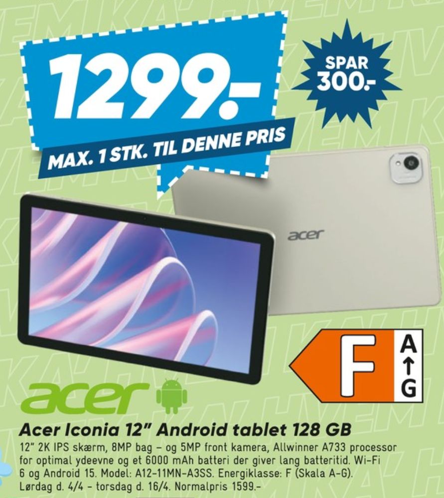 Acer, Tablet