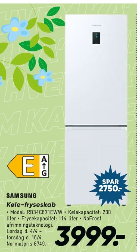 Samsung, Køle/Fryseskab