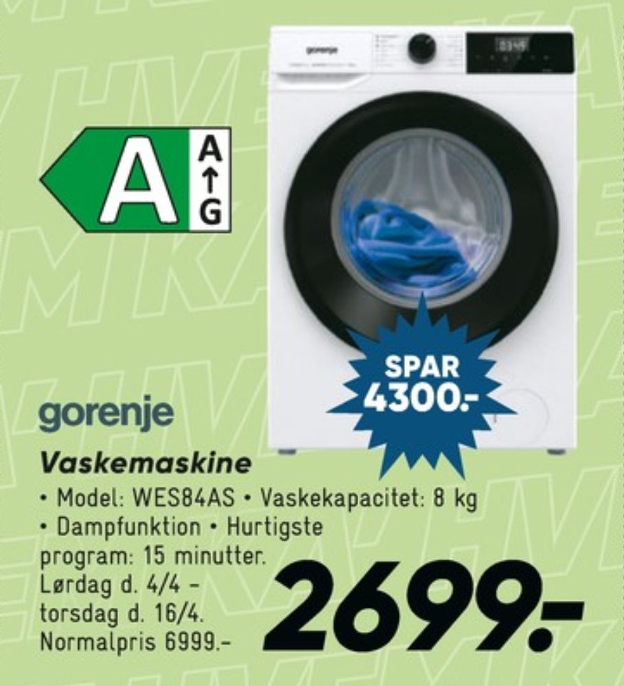Gorenje, Vaskemaskine