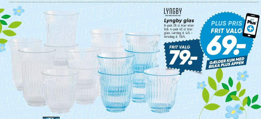 Lyngby Glas, Glas
