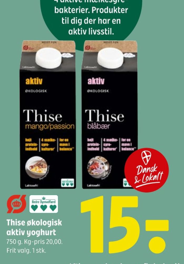 Thise aktiv, Blåbær Yoghurt 