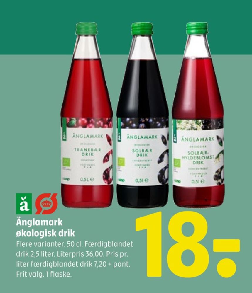 Änglamark, Solbær-Hyldeblomstdrik