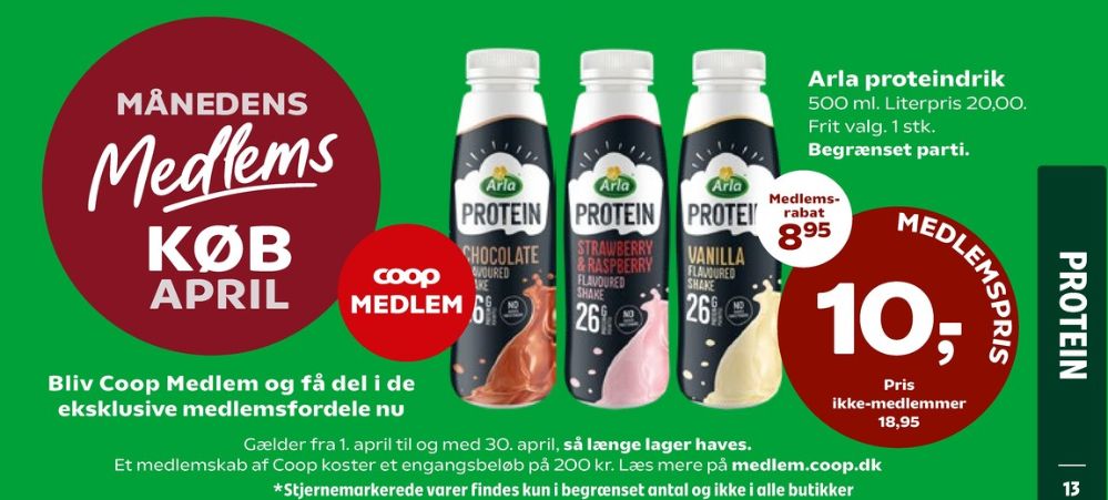 Arla Protein, Proteindrik Strawberry & Raspberry