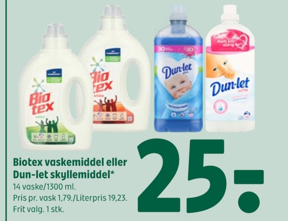 Biotex, Vaskemiddel-flydende