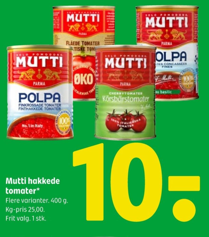 Mutti, Hakkede tomater Basilikum