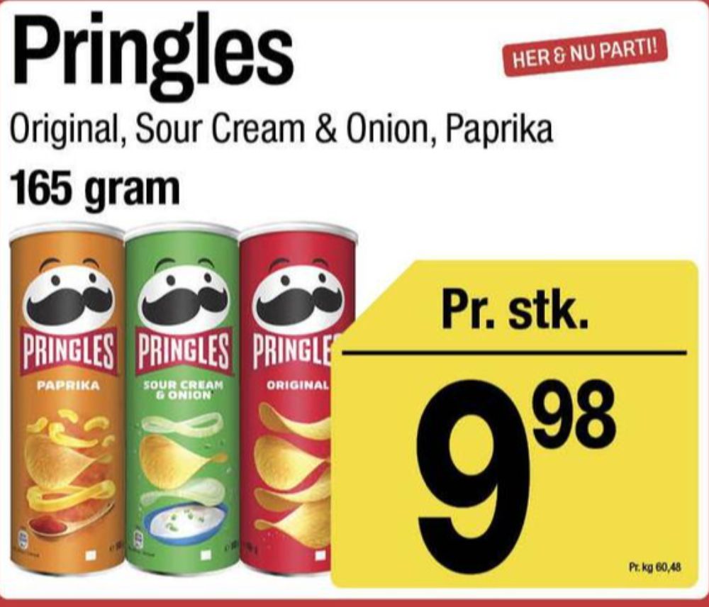 Pringles, Sour Cream & Onion Chips