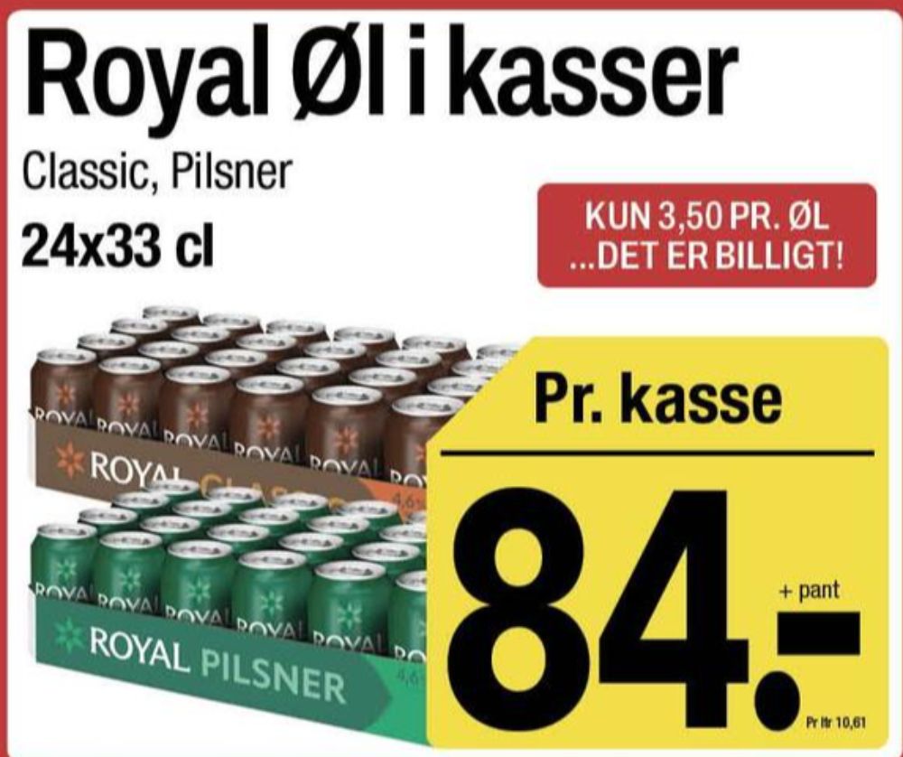 Royal Classic, Øl 24 pk.