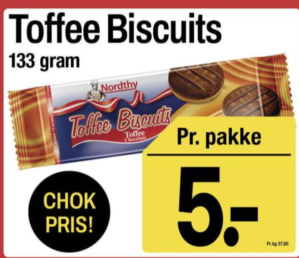 Nordthy Toffee Biscuits, Kiks