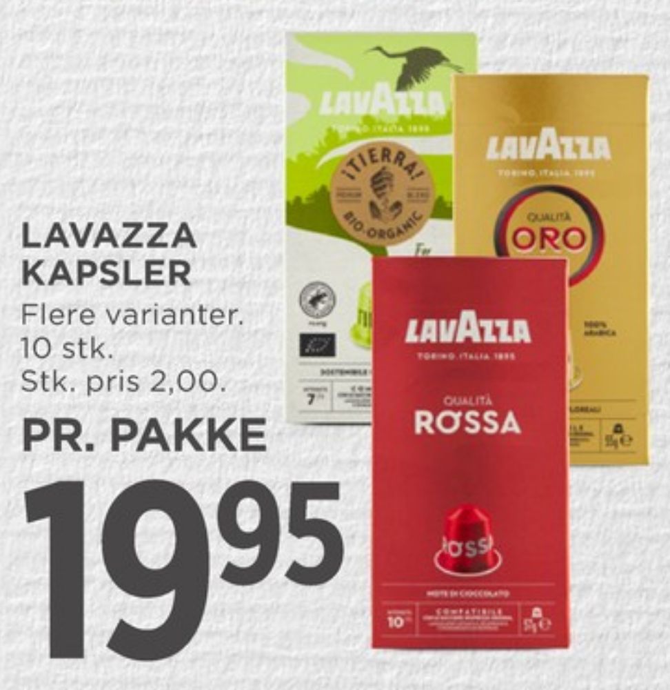 LavAzza Qualita Oro, Kaffekapsler
