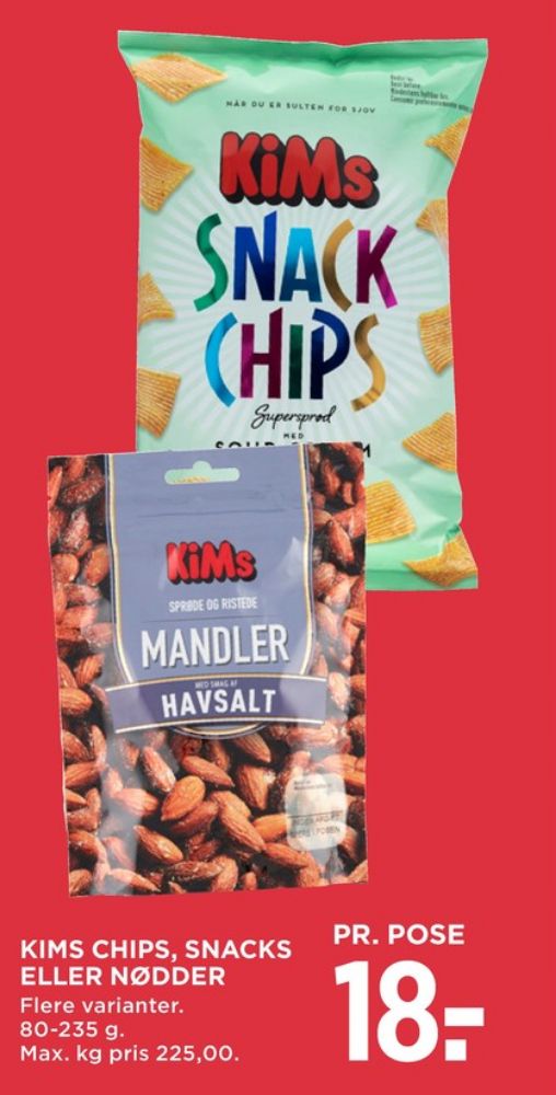 Kims, Snack Chips sour cream & onion