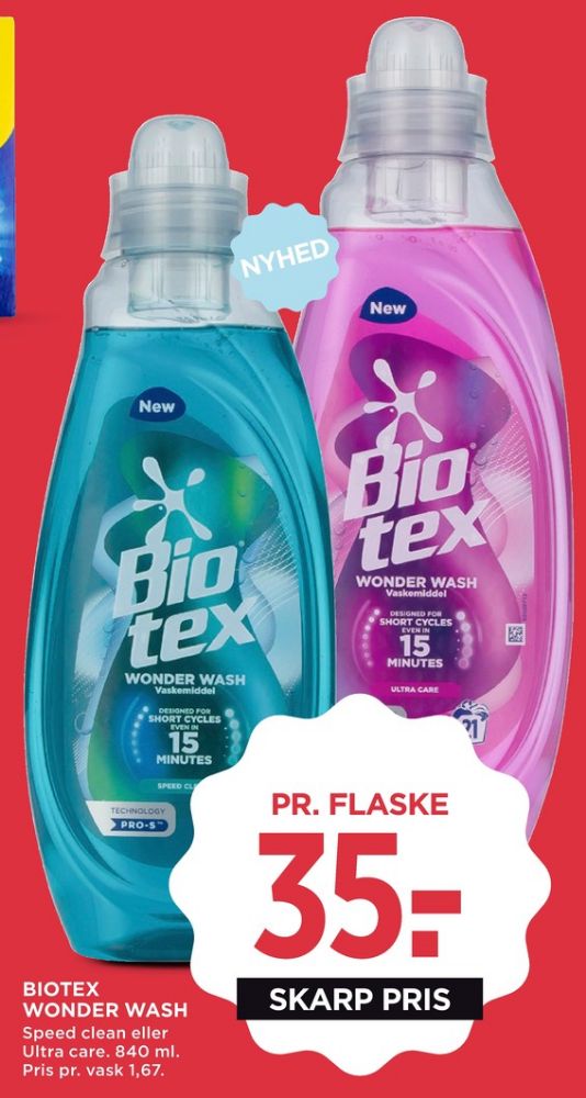 Biotex, Vaskemiddel-flydende