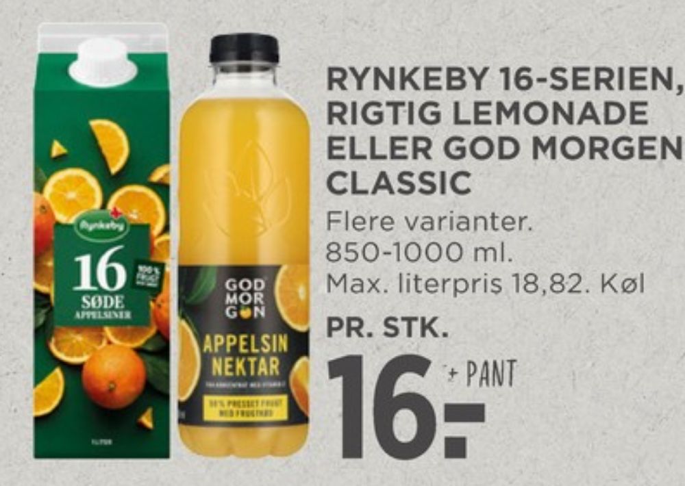 Rynkeby, 16 Søde Appelsiner