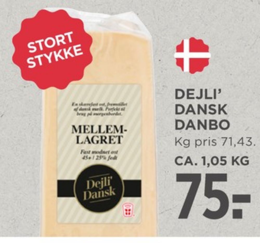 Dejli Dansk, Skæreost Mellemlagret