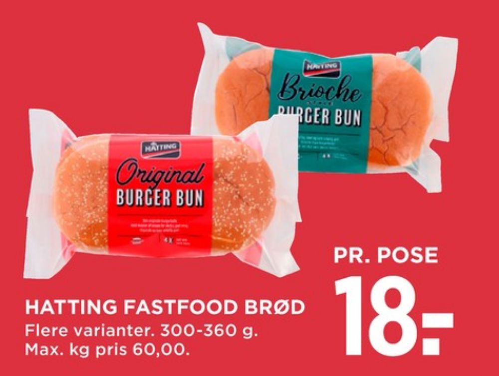 Hatting, Brioche Burgerboller