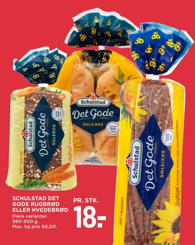 Schulstad Det Gode, Solsikkerugbrød