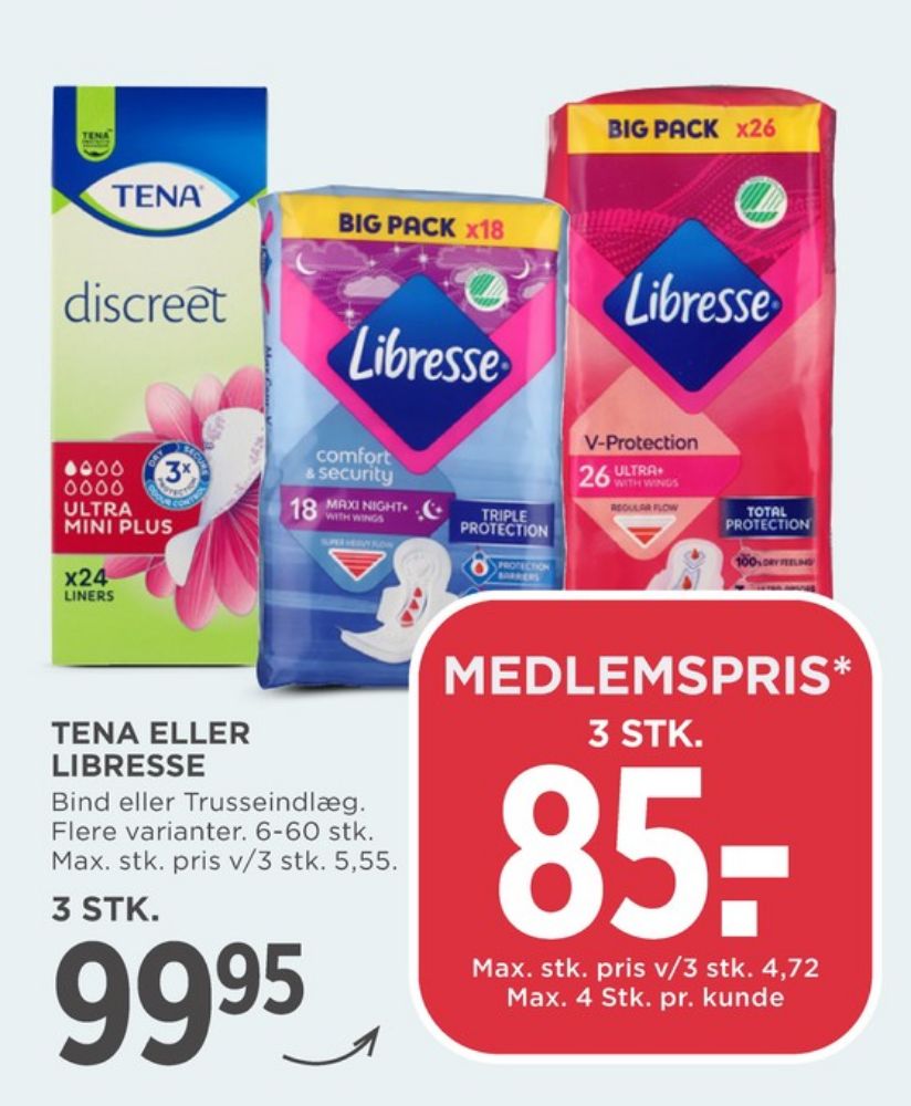 Libresse, So Slim Trusseindlæg