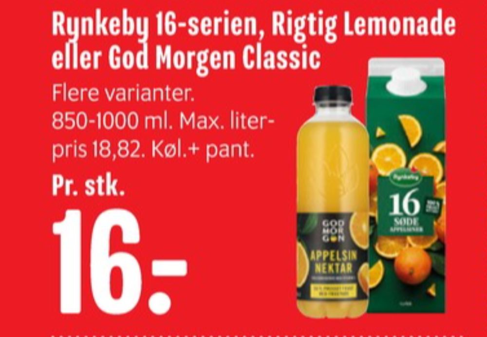 Rynkeby, 16 Søde Appelsiner