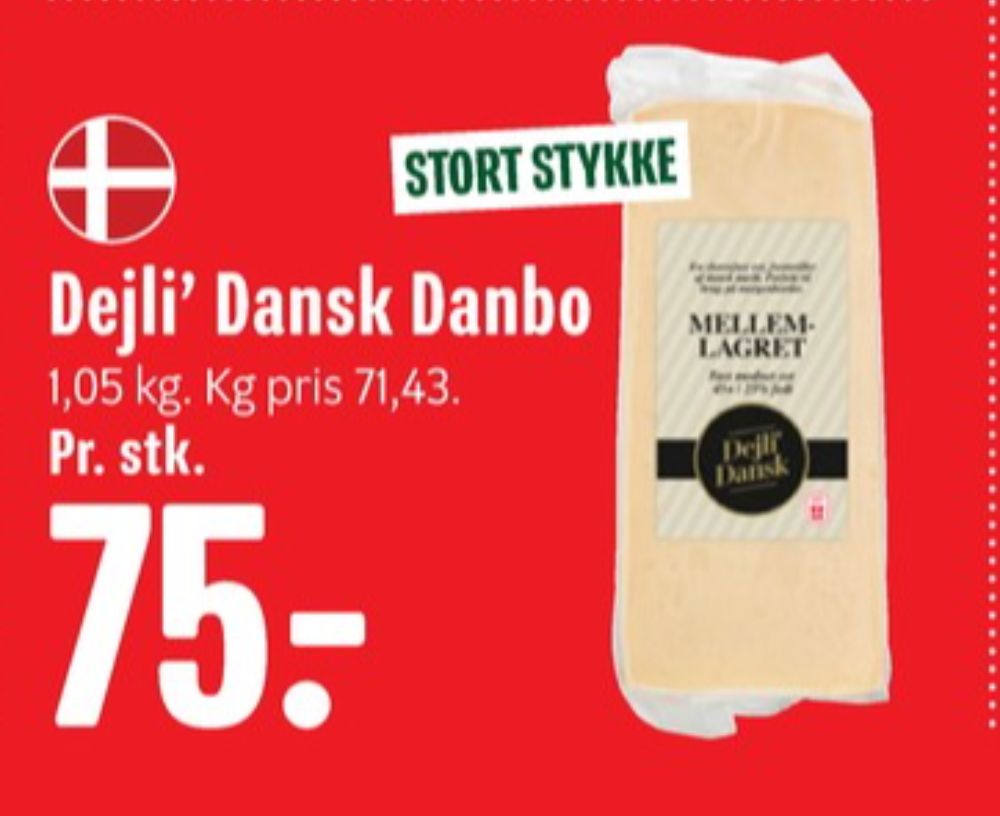 Dejli Dansk, Skæreost Mellemlagret