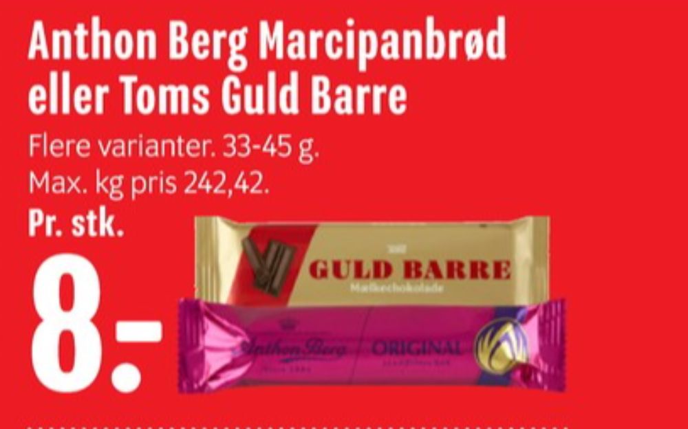 Anthon Berg, Marcipanbrød