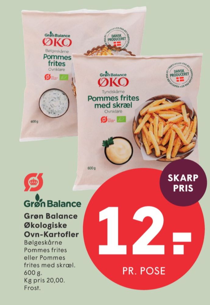 Grøn Balance, Pommes frites med skræl