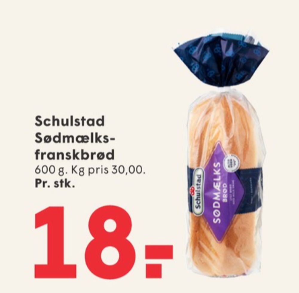 Schulstad, Sødmælksbrød