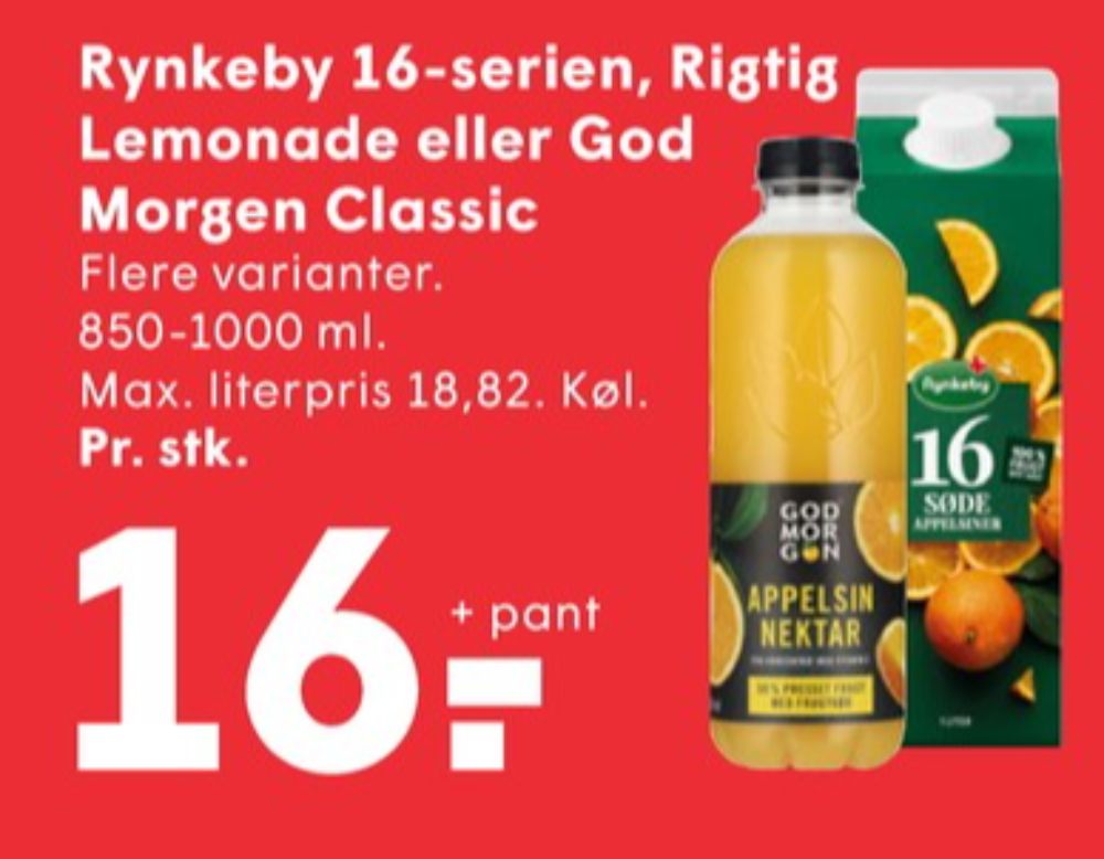 Rynkeby, 16 Søde Appelsiner
