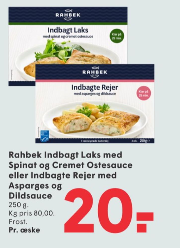 Rahbek, Indbagte Rejer med Asparges og Dildsauce