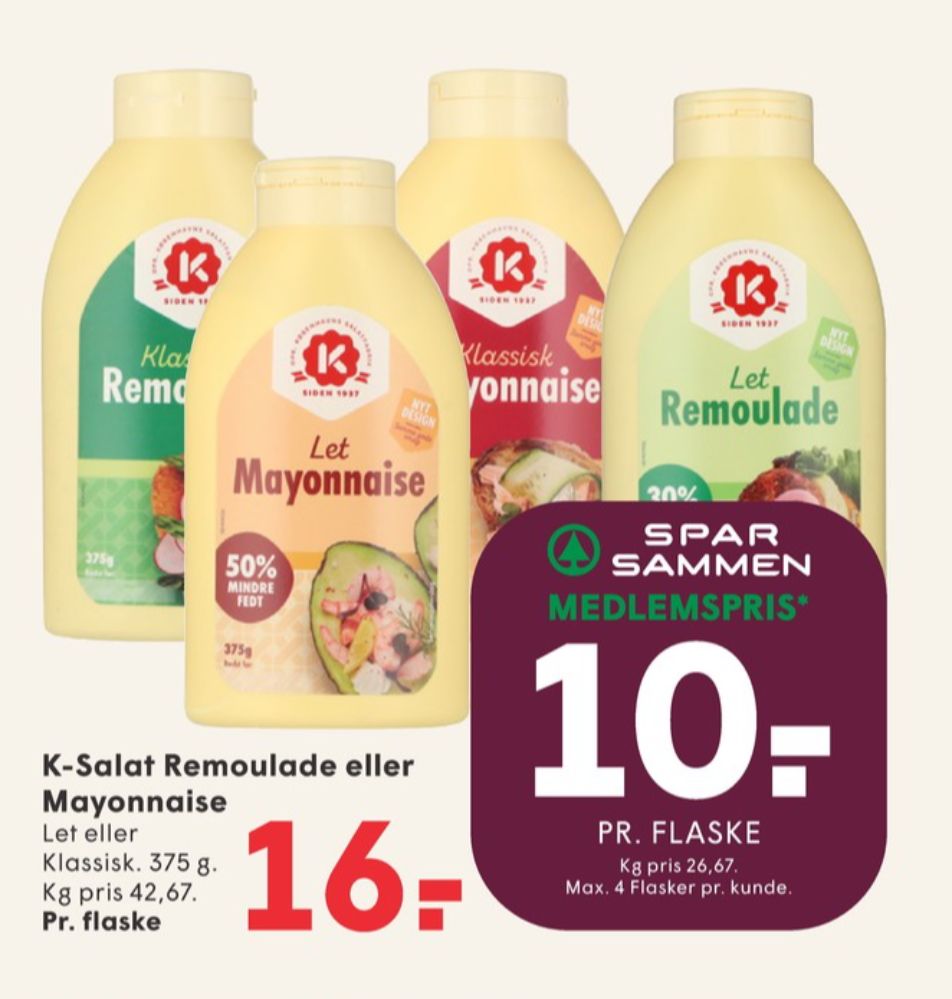 K-salat, Mayonnaise Let