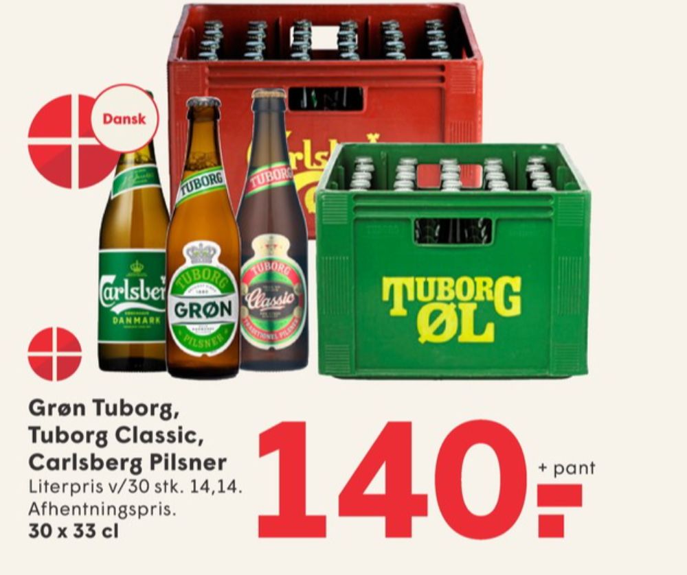 Tuborg Grøn, Øl