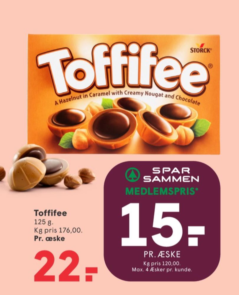 Toffifee, Dessertchokolade