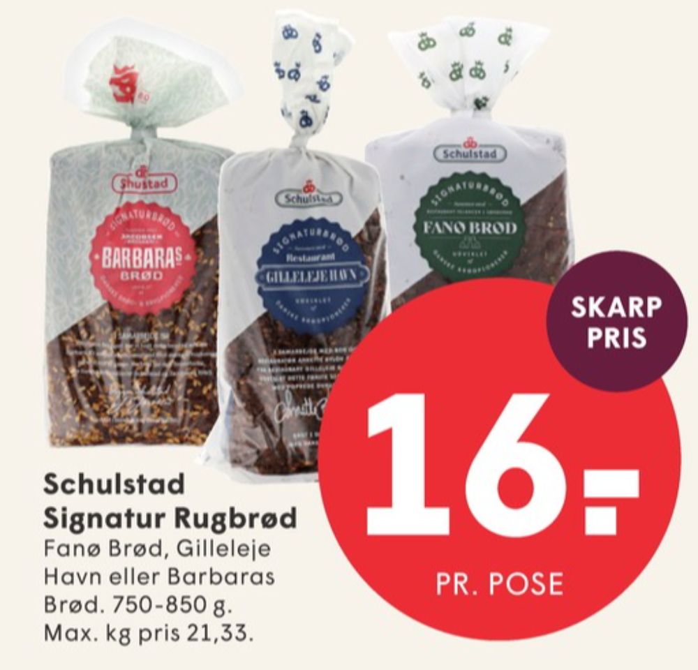 Schulstad Signaturbrød Barbaras, Rugbrødsskiver