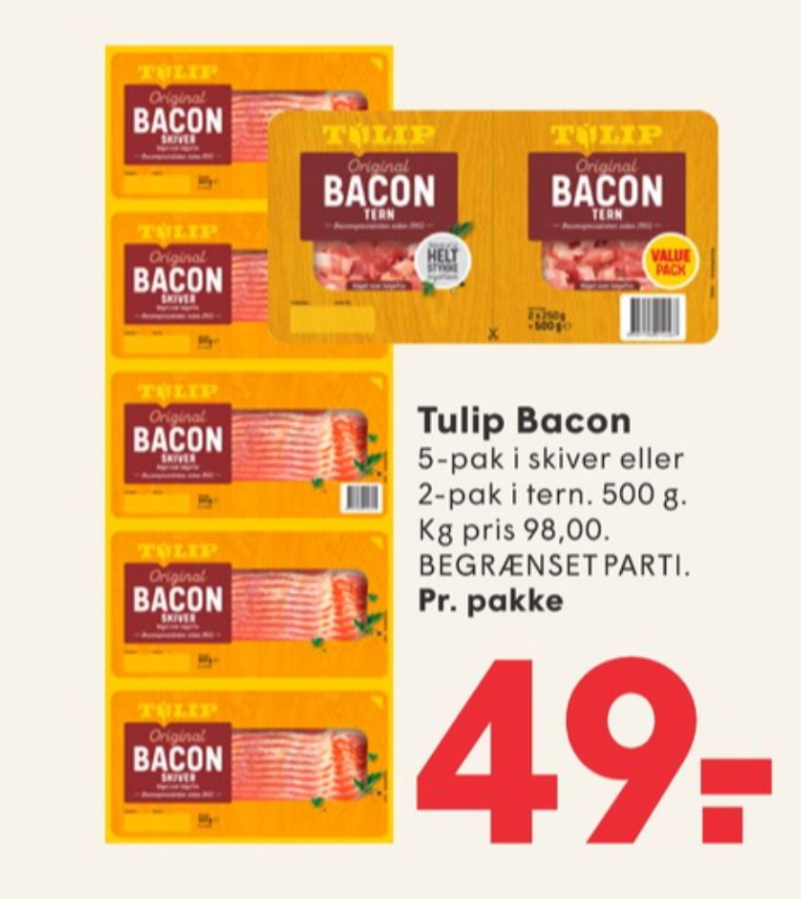 Tulip, Baconskiver