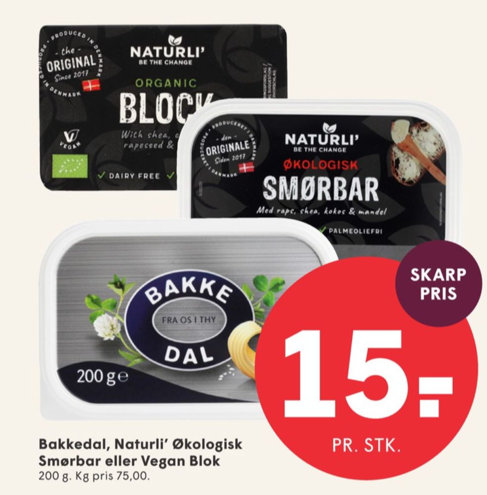 Bakkedal, Smørbar