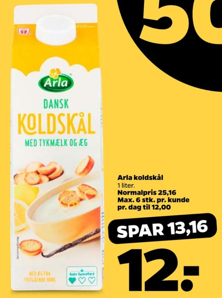 Arla, Koldskål Tykmælk & Æg