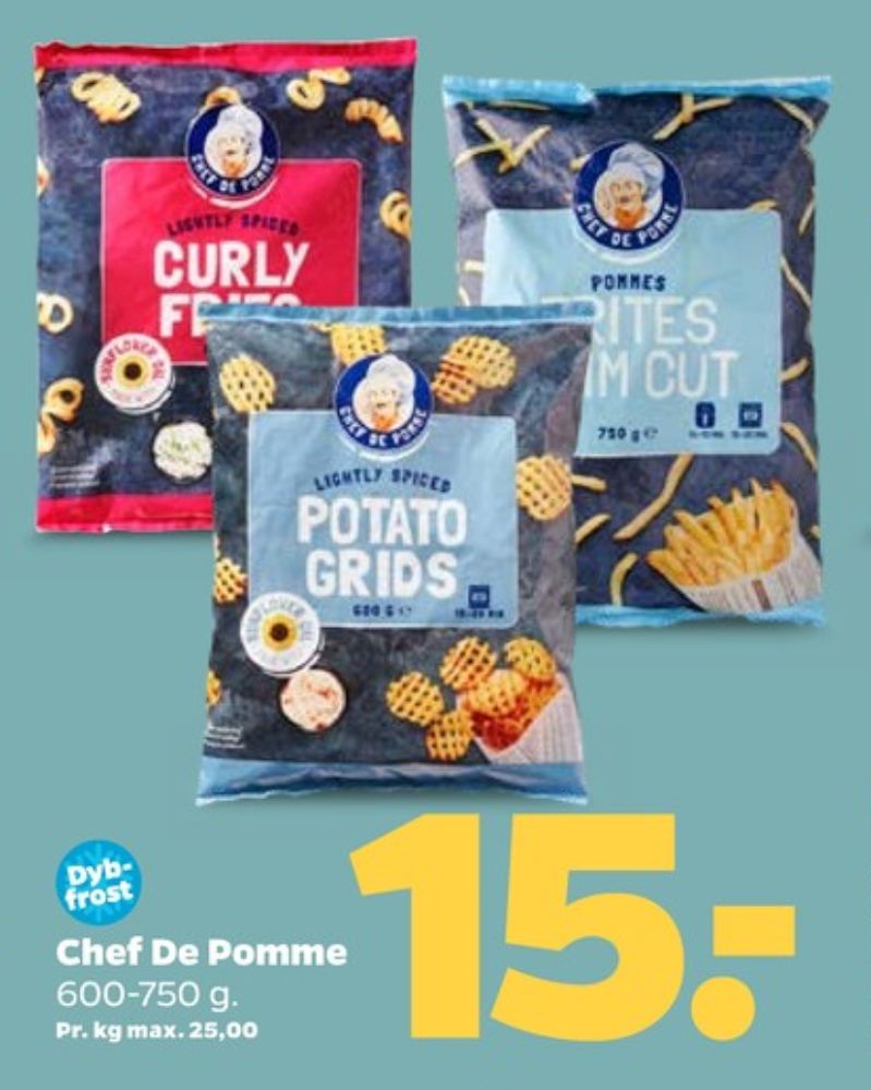 Chef de Pomme, Pommes Frites Slim