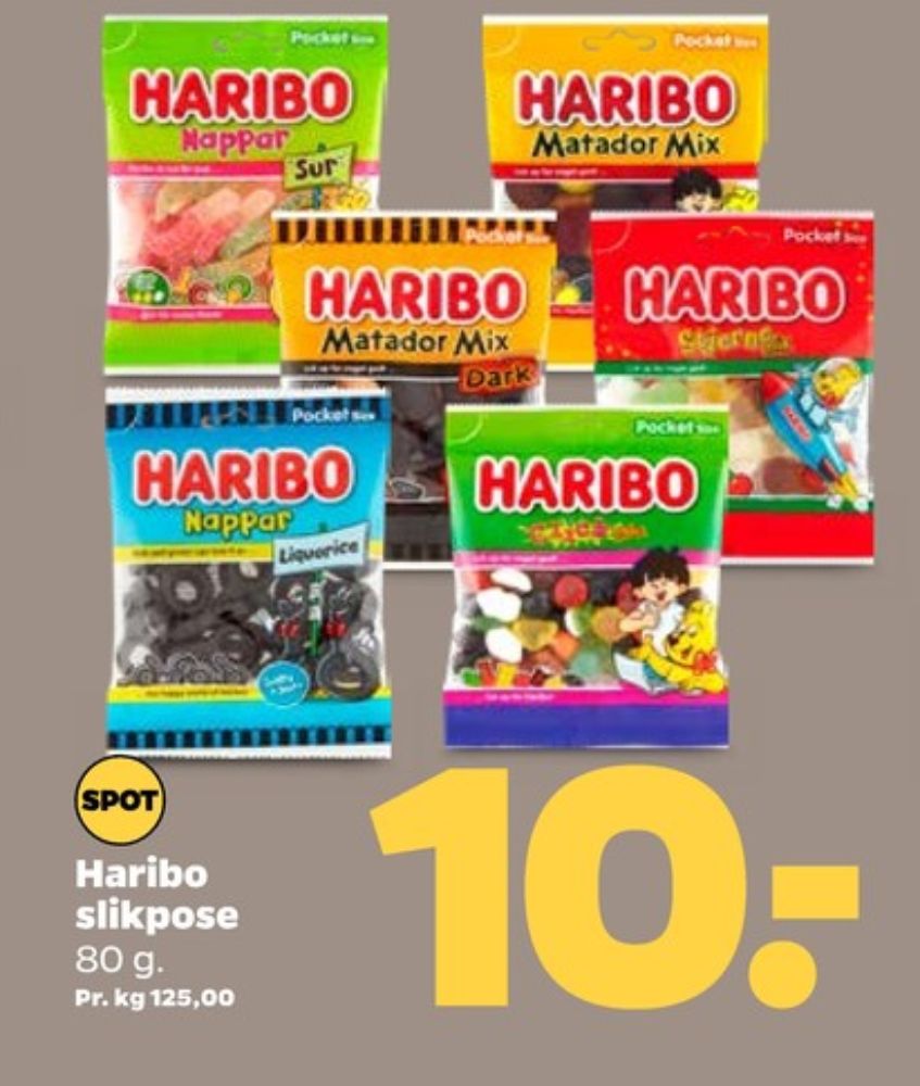 Haribo Matador Mix, Slikposer