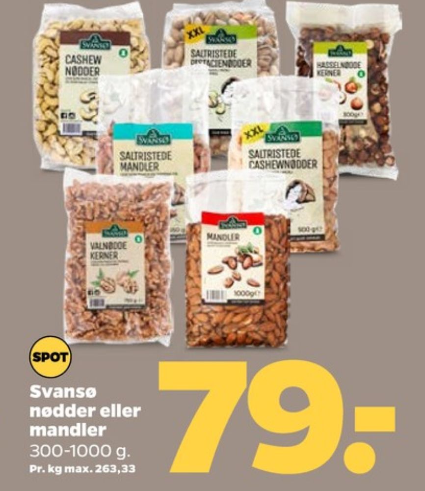 Svansø, Saltristede Pistacienødder