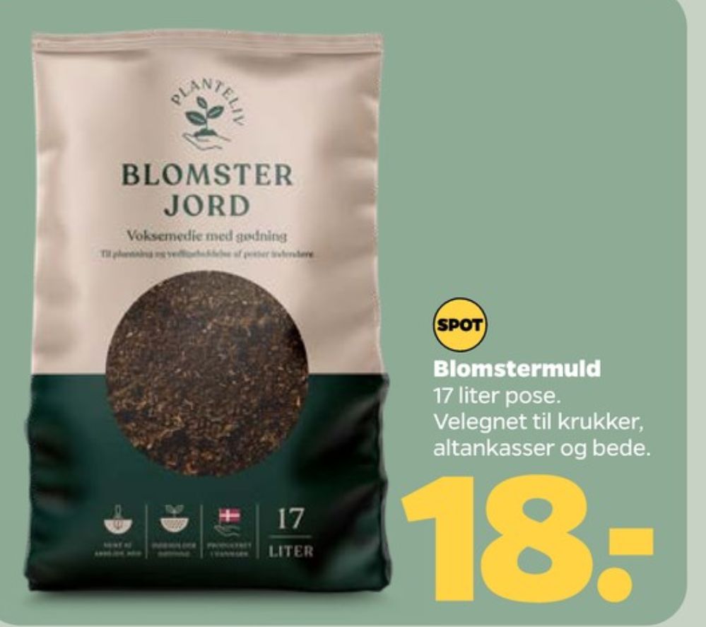 Planteliv, Blomsterjord