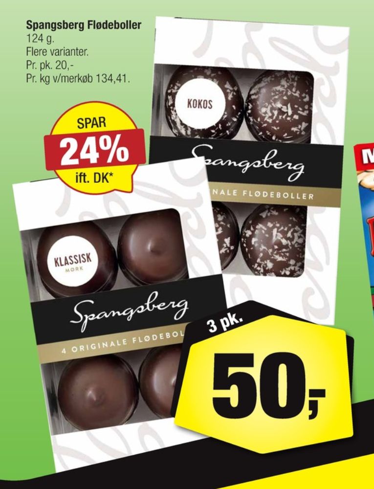 Spangsberg, Flødeboller Kokos