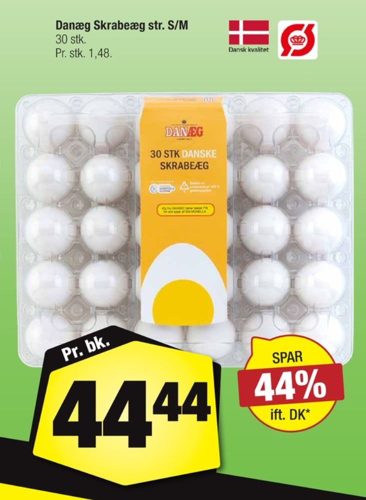 Danæg, Skrabeæg S/M