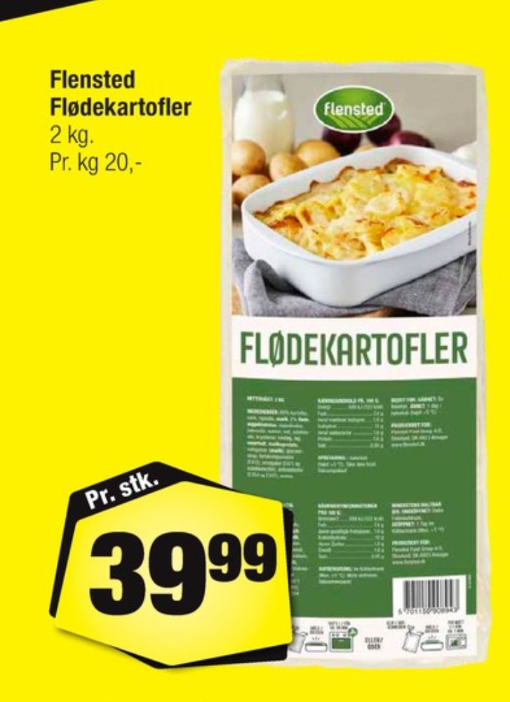 Flensted, Flødekartofler