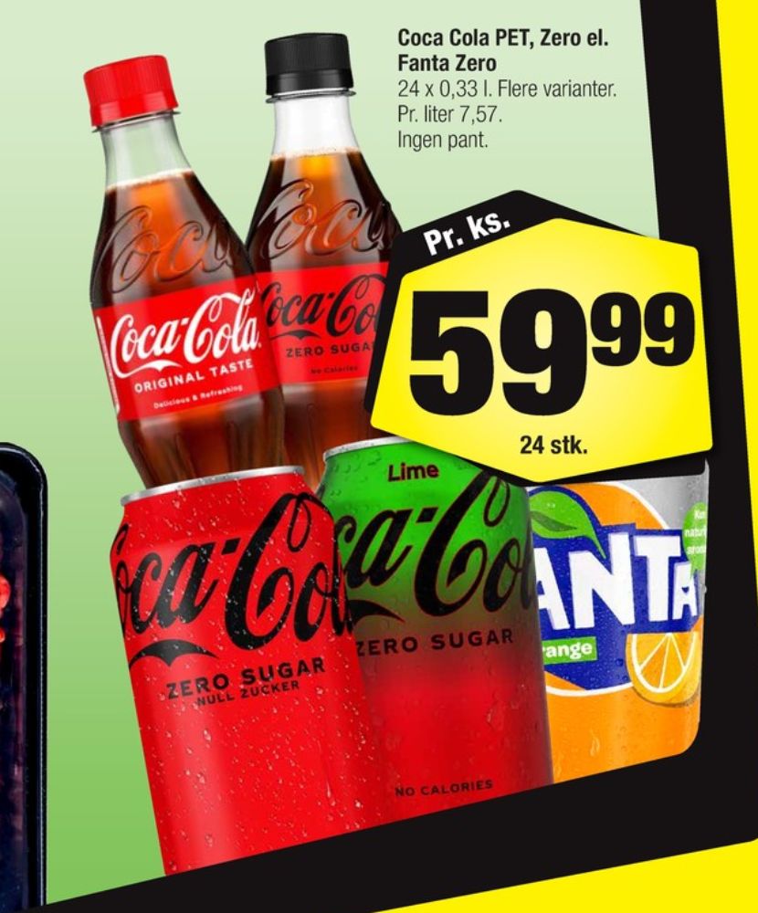 Coca Cola Zero, Cola 24 pk.