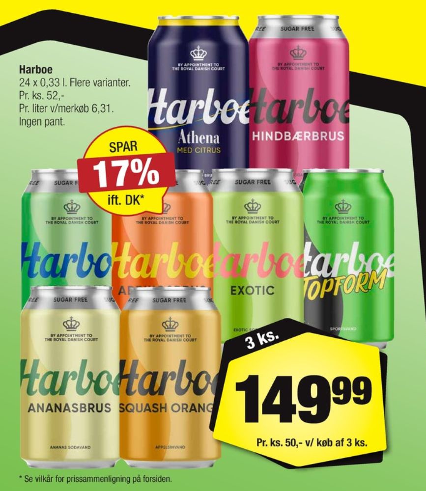 Harboe Athena Citrus, Danskvand med citrus 24 pk. 