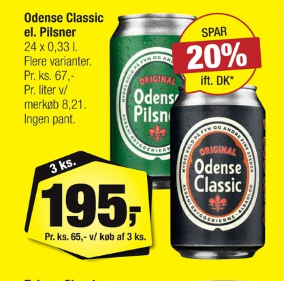 Odense Classic, Øl 24 pk.