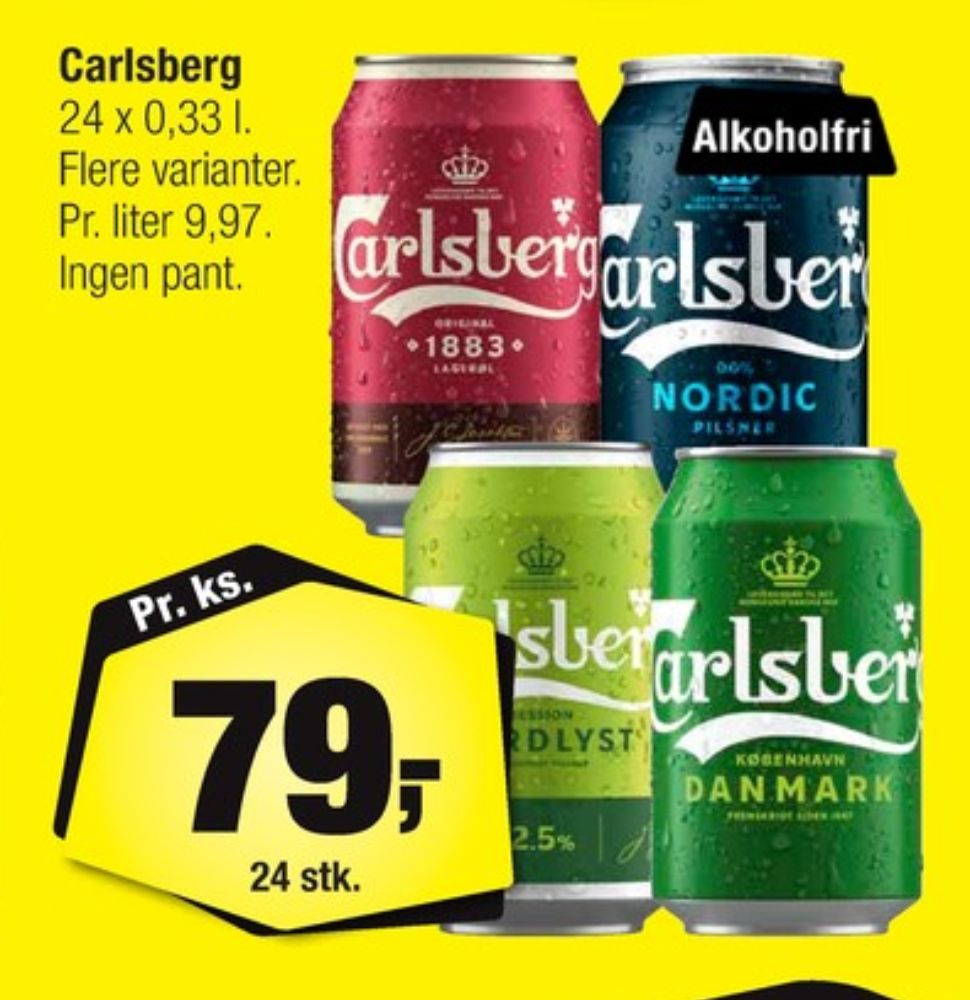 Carlsberg 1883, Øl 24 pk.