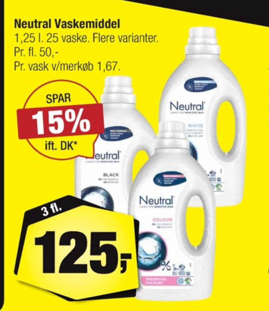 Neutral, Vaskemiddel-flydende